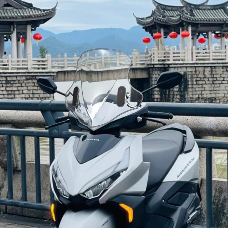 天飞仕适用于新大洲本田裂刃125PC风挡改装ns125rx前挡风玻璃配件