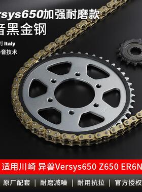 适用川崎异兽Versys650z650ninja650大小大齿盘链轮征和油封链条