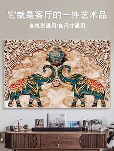 新款 液晶电视套盖布 电视机罩防尘罩盖巾43寸55寸50寸65寸家用挂式