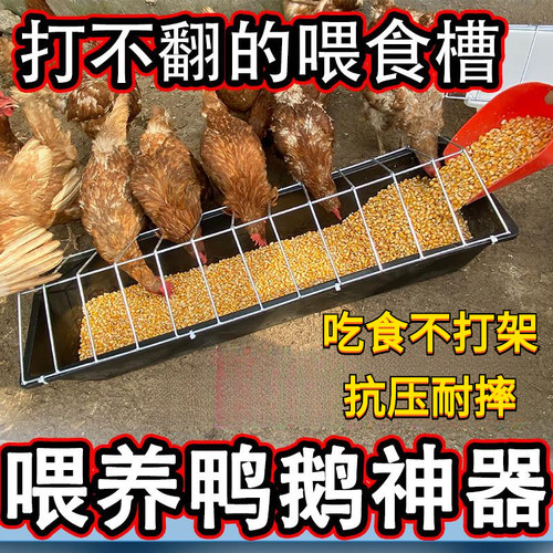 一体防扒食新款家用鸡鸭食槽