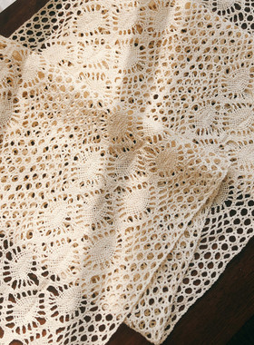 84GG美式田园复古桌旗桌布棉线钩针茶几餐桌斗柜鞋柜盖巾文艺森系