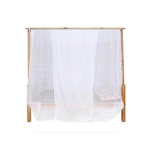 TD61120支纱加厚特密纯棉老式穿杆蚊帐 学生宿舍绑绳蚊帐 单门蚊