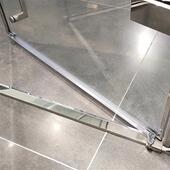 5OH3淋浴房底部挡水条下防水浴室玻璃平开门密封pvc胶条接回水槽