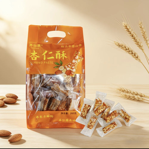 承德特产特色伴手礼杏仁酥简易袋装小零食即食包邮独立包装