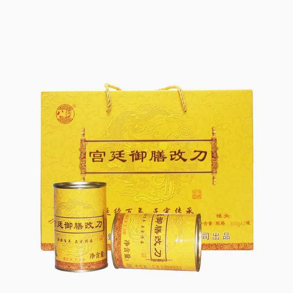 承德特产平泉五魁元改刀肉八沟御膳改刀肉宫廷改刀2*350g罐头礼盒