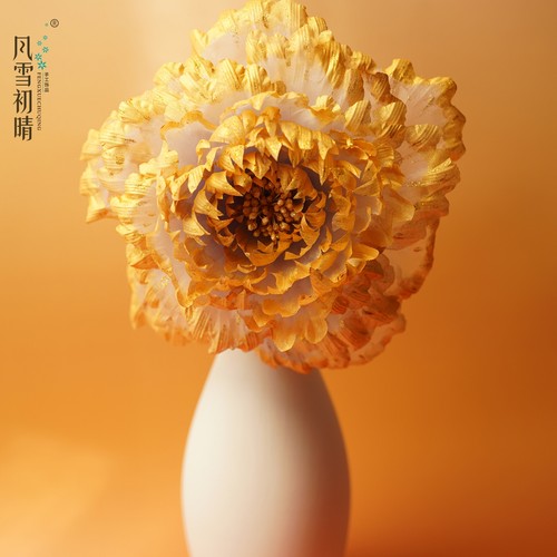 风雪初晴  璀璨牡丹发夹发簪手工百搭古风超仙百搭发簪子金梦熙