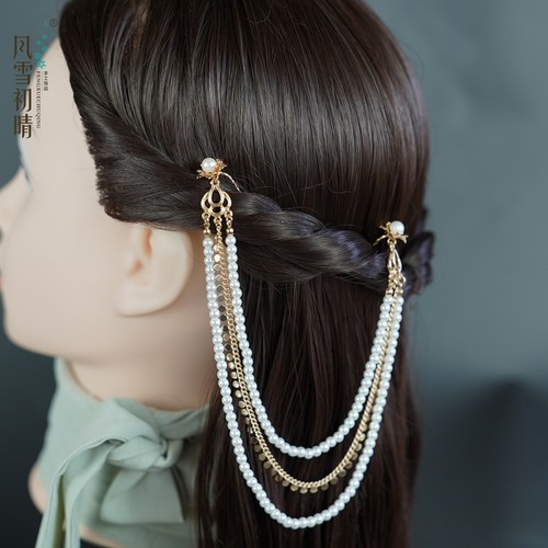 风雪初晴   珠馨发钗发簪手工气质轻奢时尚发簪复古古风
