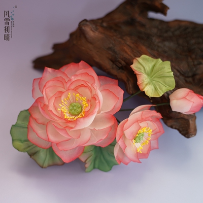 风雪初晴  【2026春季新款】十二花神系列烫花仙气汉服古风配饰
