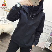 稻草人户外冲锋衣女秋冬季 登山服防风防水加绒加厚夹克风衣外套男