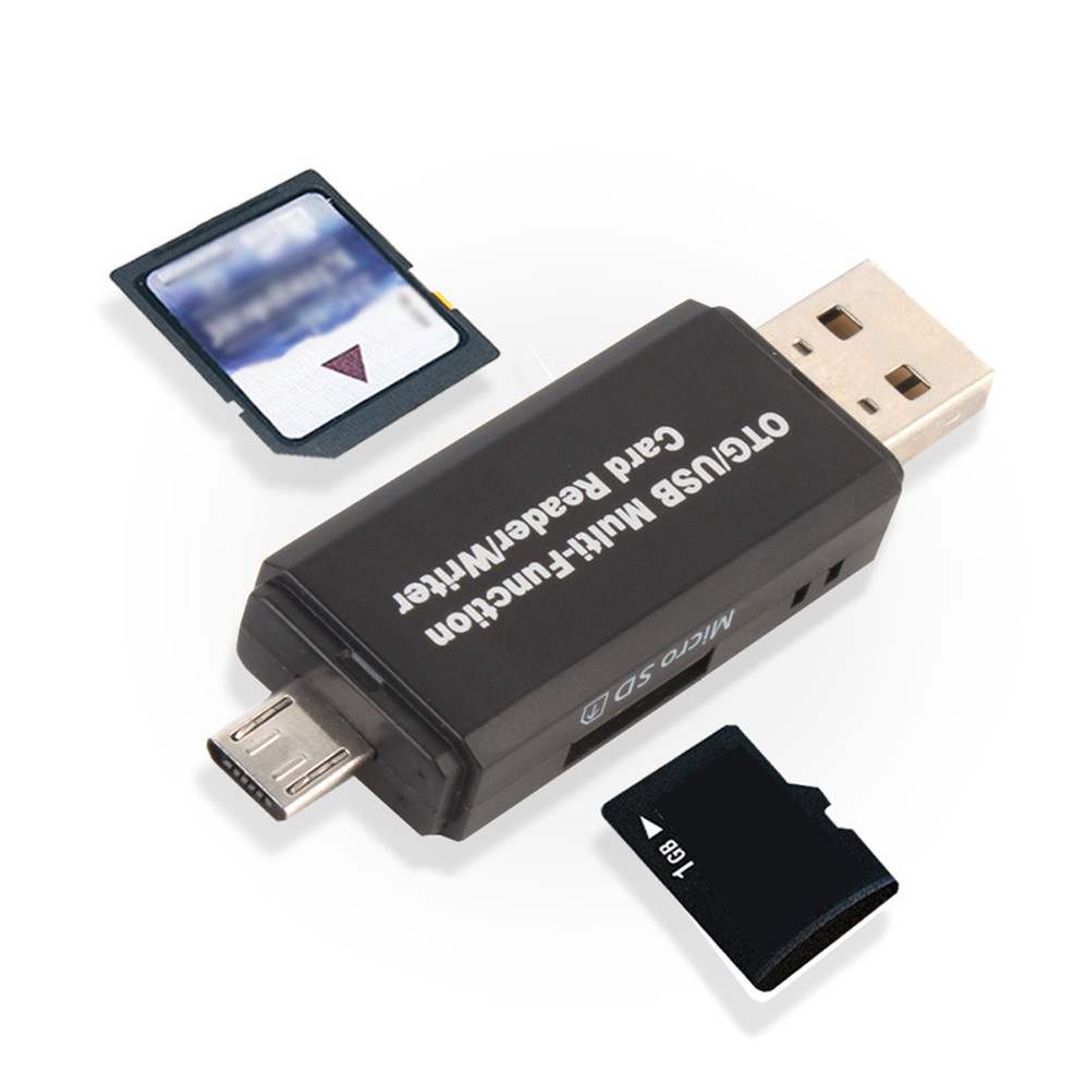 usb 2.0 3 in 1 multi-function card reader sd card tf triplet