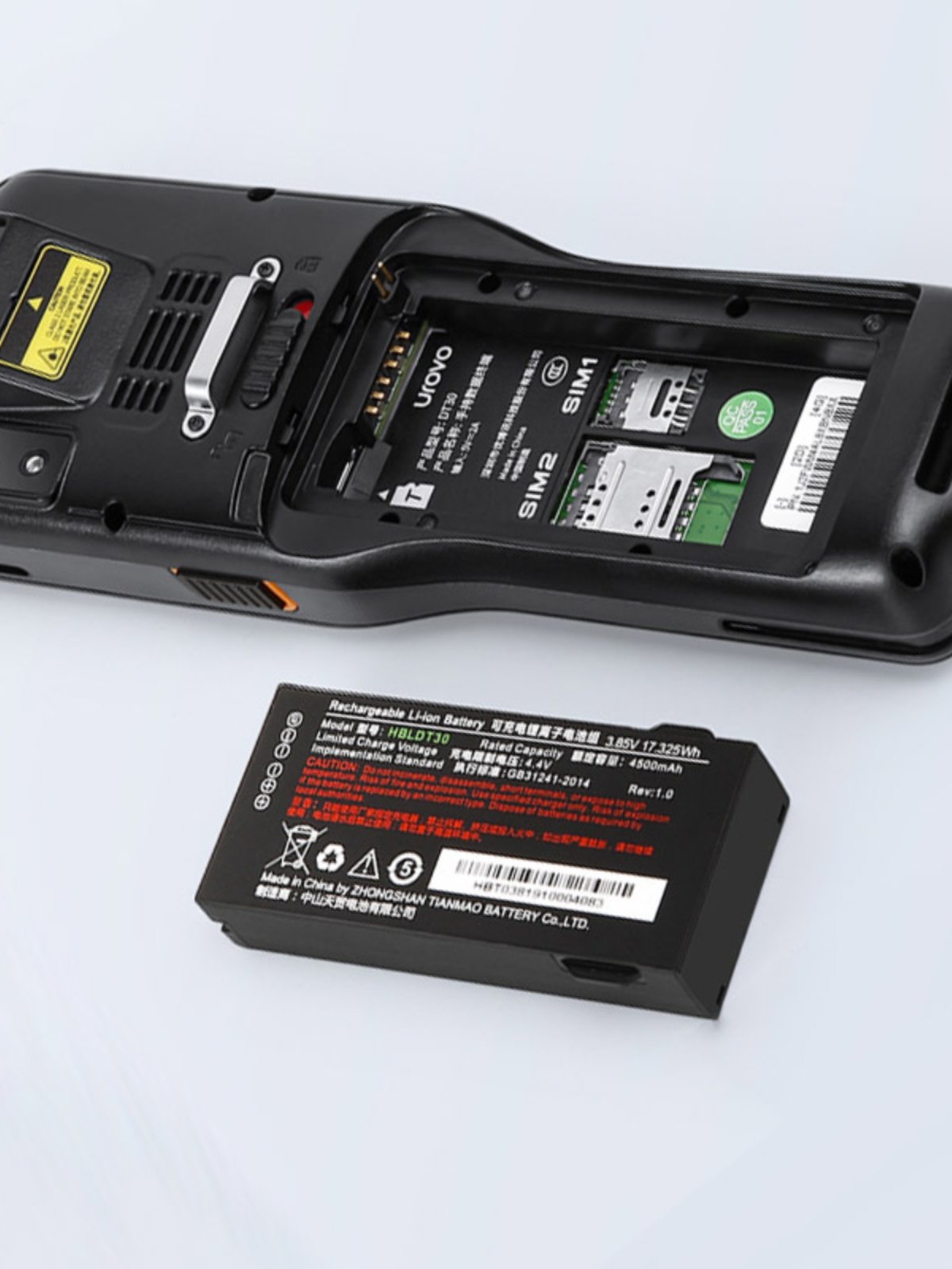 Yunda 6210 Battery Electric Board Repair Service Back Cover Screen Display HBLDT30 Electric Board PDA Accessories