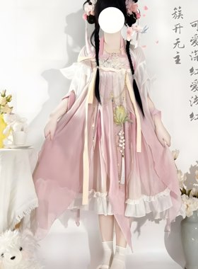 汉服女日常仙气可爱小个子汉元素