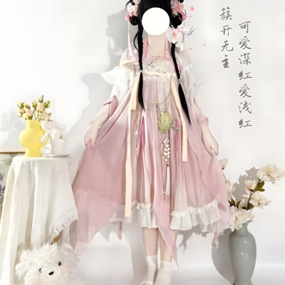 汉服女日常仙气可爱小个子汉元素