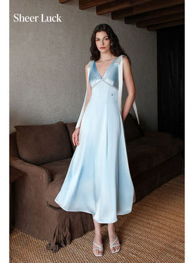 Sheer Luck Clair老钱风珍珠网钻鸵鸟毛抹胸紧身短裙