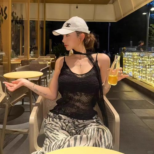 Shelle Artiste 2025AW 清冷感钩花吊带