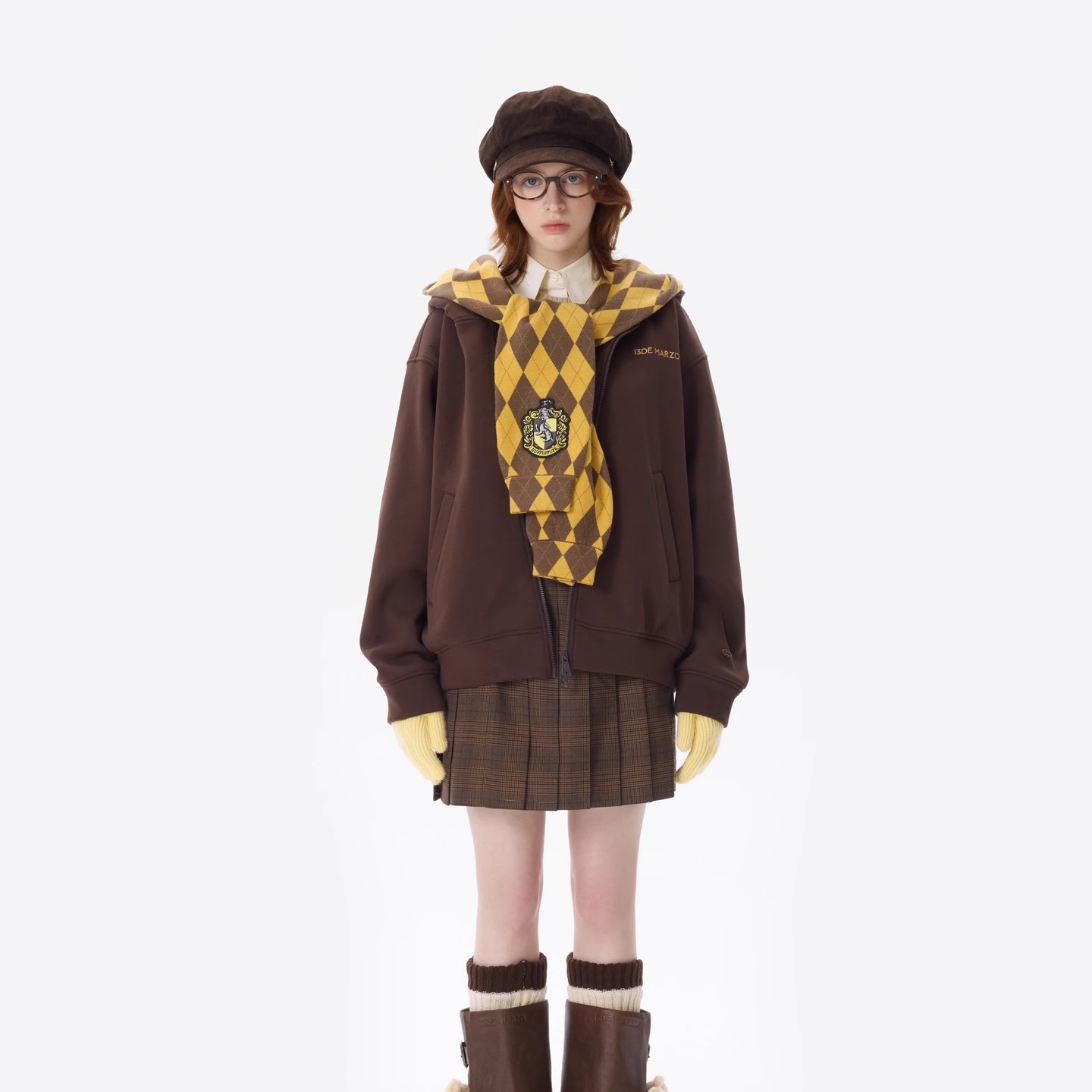 13DE MARZO X Harry Potter 联名系列 超限定 四学院拉链卫衣外套