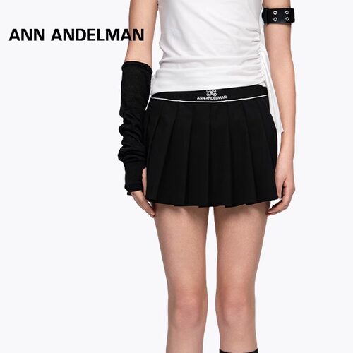 【陈梦同款】ANN ANDELMAN a字短裙半身裙松紧腰百褶裙女