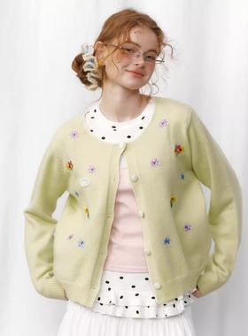 Cloud Season 2025AW  夏春山刺绣毛衣