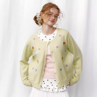 夏春山刺绣毛衣 2025AW Cloud Season