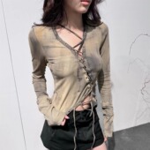 绑带开衫 上衣 24AW 晕染长袖 清货折 Marrknull