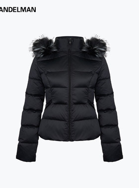 ANN ANDELMAN 25AW 可拆卸毛领收腰显瘦不臃肿羽绒服女短款冬季