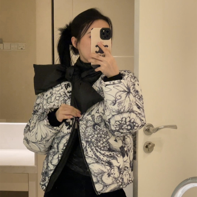 黑白羽绒面包服LaurenceChico