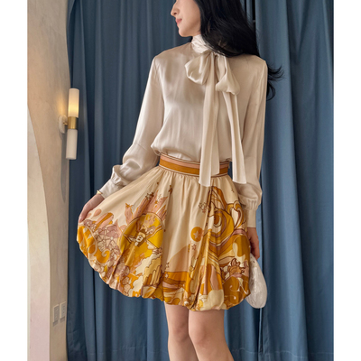 【现货折】Ports1961重磅真丝上衣ZIMMERMANN走秀款花苞裙