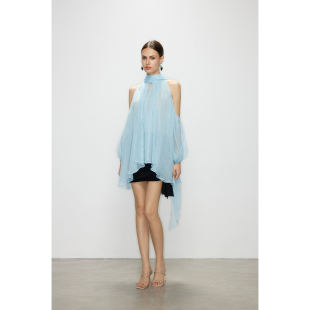 Artel Retro 2025秋季新品 空气感露肩飘带上衣 光域