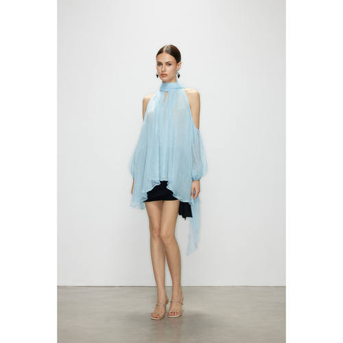 Artel Retro 2025秋季新品 空气感露肩飘带上衣 光域