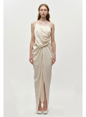 CAMEY LIU 25新款 吊带开衩长裙礼服连衣裙