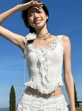 【刘亦菲同款】 Palavas 2025新款蕾丝胸衣上衣无袖背心合集