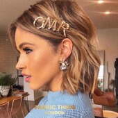 1.5折 Fabric Thing 清货捡漏 ins 水钻字母发夹