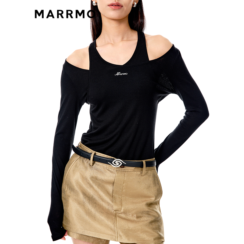 MARRMO马髦 天丝羊毛两穿结构套头衫