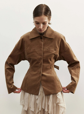 NONETONE · 日本进口灯芯绒抹胸结构拼接夹克外套