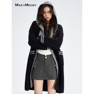 带帽长款 25AW 毛衣外套 官方授权 MacyMccoy