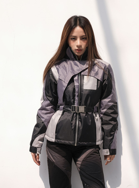 【清货折】HELIOT EMIL 新款机能交叠拼接拼色派克连帽夹克外套