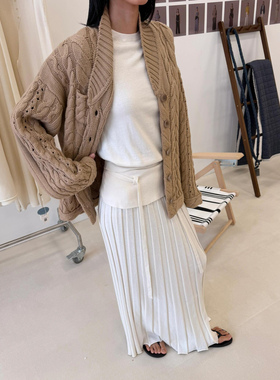 o cloche code 25年秋季 粗针绞花毛衣_100%美丽奴羊毛