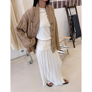 o cloche code 25年秋季 粗针绞花毛衣_100%美丽奴羊毛