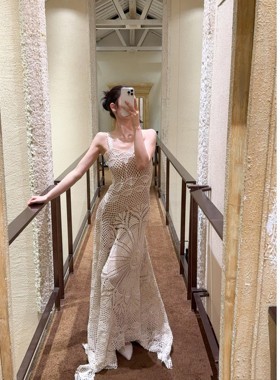 现货 Tension Archive 钩织不规则裙摆连衣裙