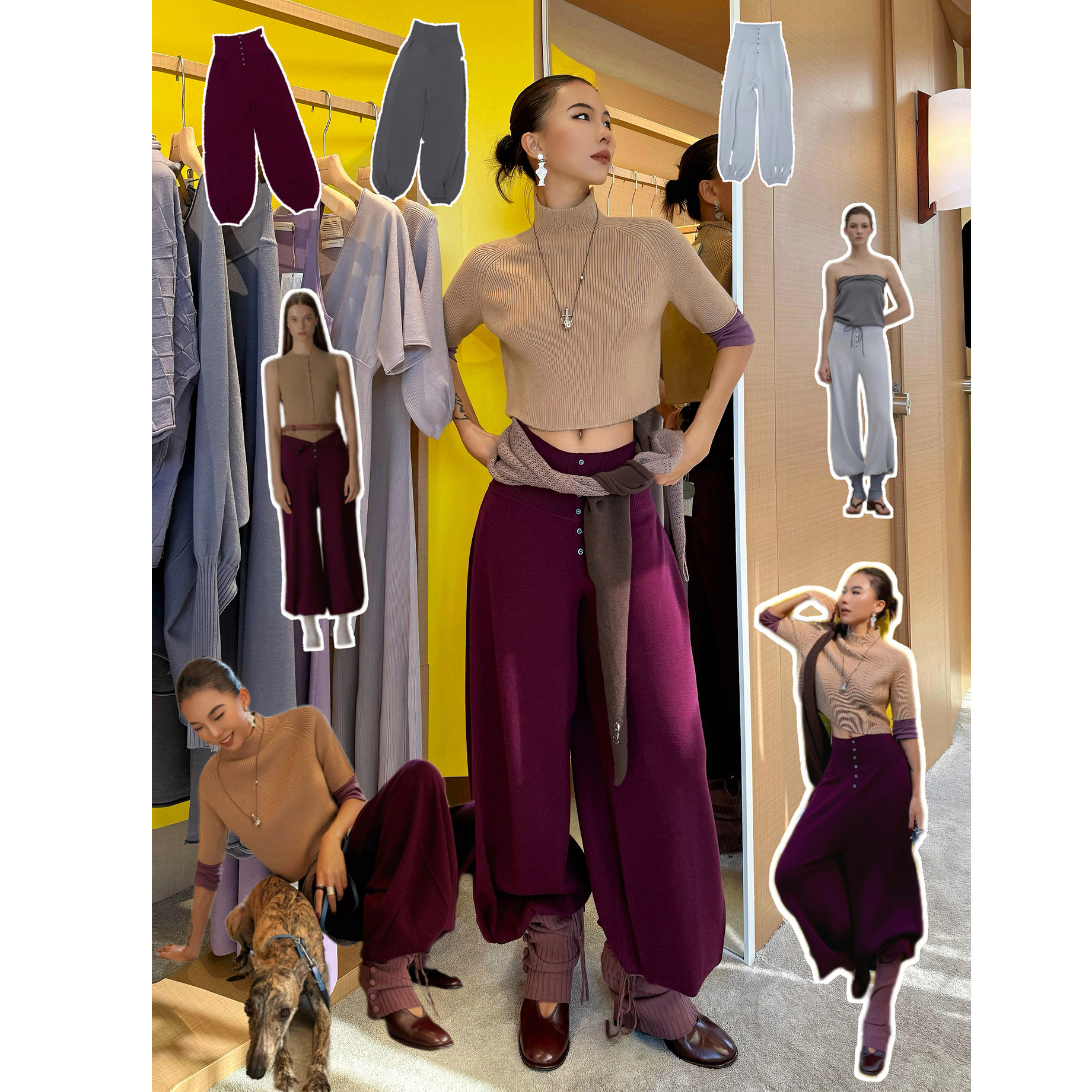 o cloche code 25年秋季 高腰灯笼裤_Highrise Lantern Pants