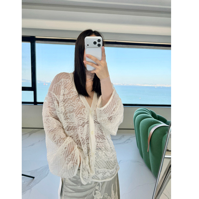 SHELLE ARTISTE 流浪风钩花开衫