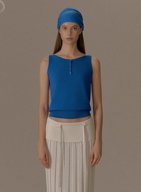 o cloche code__棉羊绒船领背心_85%棉15%山羊绒