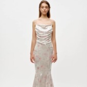 CAMEY 吊带露背垂坠长裙礼服连衣裙 LIU 25新款