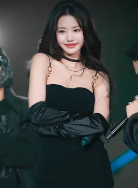 张元英Nana Jacqueline 2Sss 高级金属环短款吊带连衣裙修身包臀