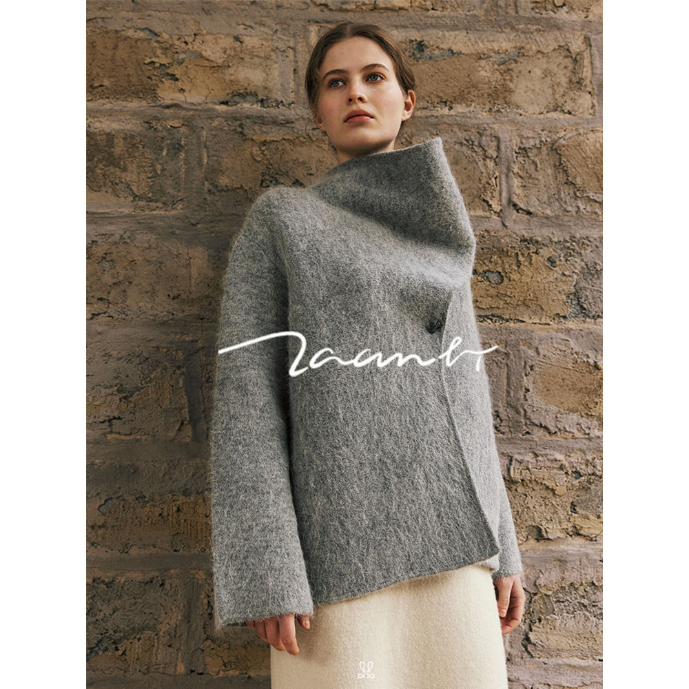 Zaanli暂离 羊驼毛围脖针织夹克女简约舒适保暖围巾领单扣外衣,女装/女士精品,时尚套装,淘宝优惠券,粉丝福利购,淘宝优惠卷