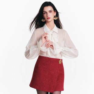 荷叶边雪纺衬衫 25AW Vevina Diana