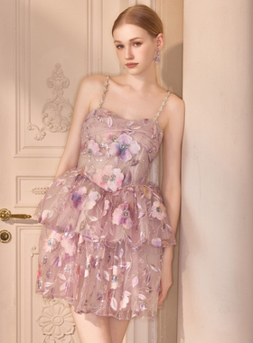 Wardrobes by chen2025SS 奢华珍珠刺绣花䯳蓬蓬裙