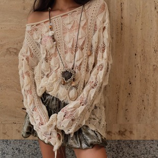 Shelle Artiste 进口毛织套头上衣