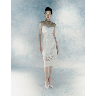 CAMEYLIU 气质蕾丝花边露腰吊带连衣裙礼服裙高级感 2026早春SS