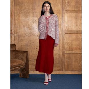 Fu系列红色爱心扣针织开衫 sparrow Aimme 针织半身裙 清货折`